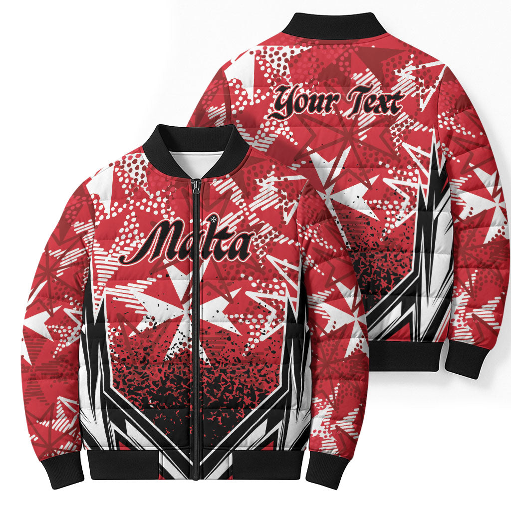 Personalised Repubblika ta Malta Bomber Puffer Jacket Dynamic Style