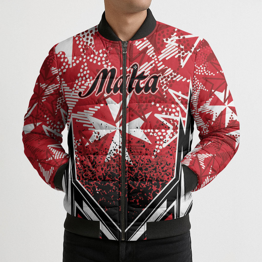 Personalised Repubblika ta Malta Bomber Puffer Jacket Dynamic Style