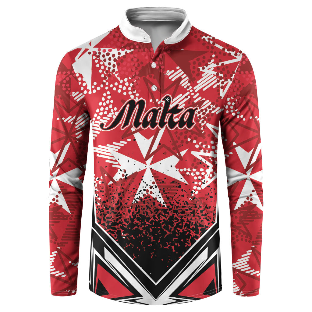 Personalised Repubblika ta Malta Button Sweatshirt Dynamic Style