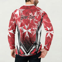 Personalised Repubblika ta Malta Button Sweatshirt Dynamic Style