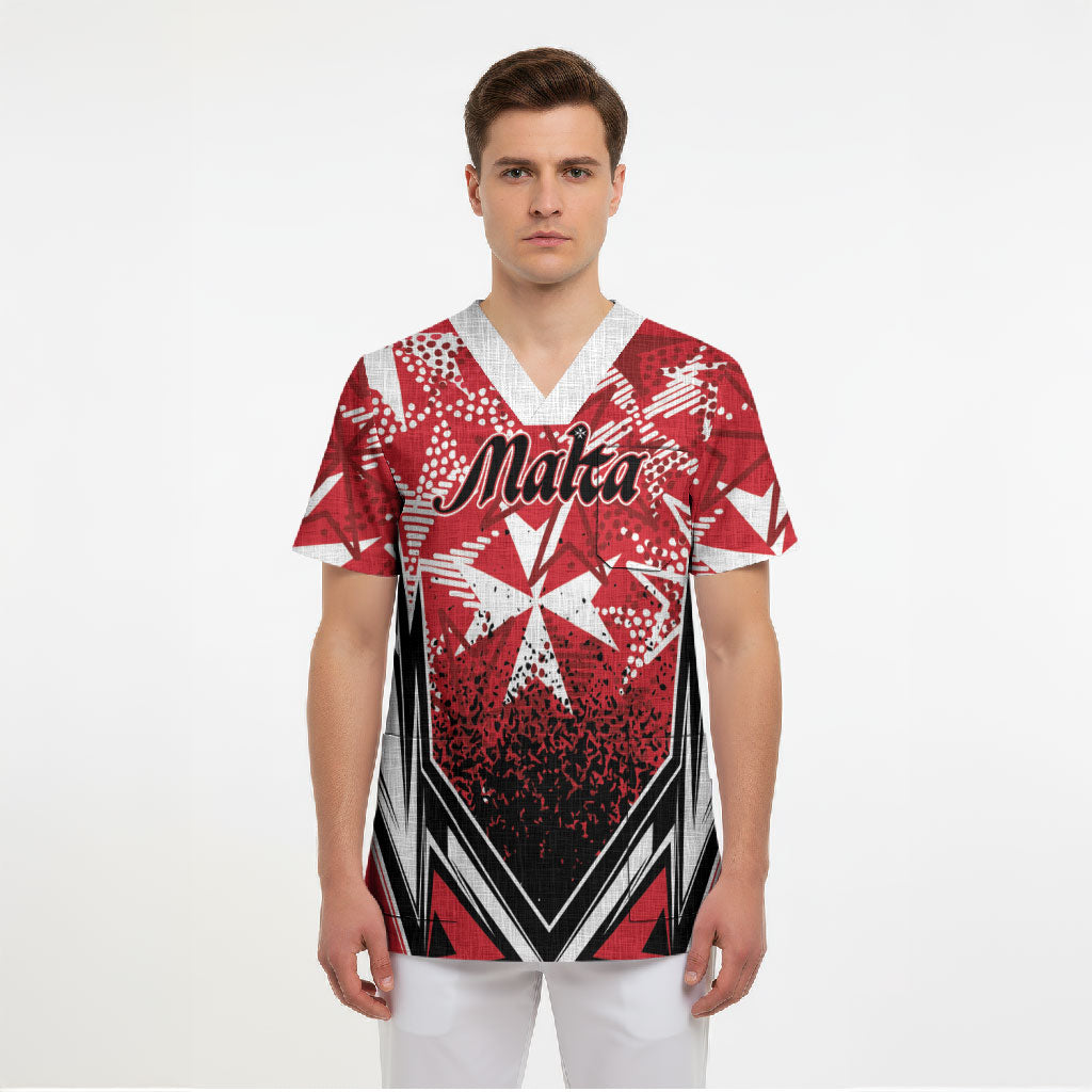 Personalised Repubblika ta Malta Scrub Top Dynamic Style