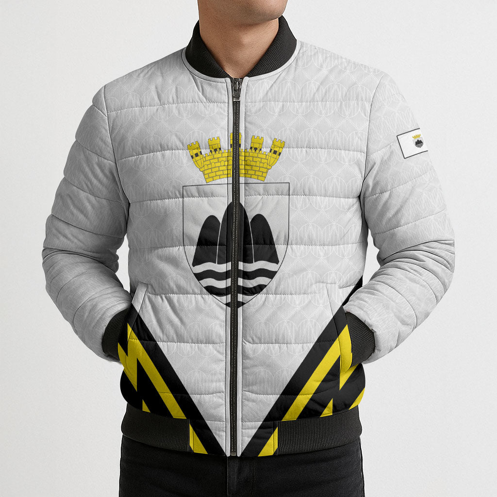 Personalised Malta Gozo Island Bomber Puffer Jacket Flag Inspired