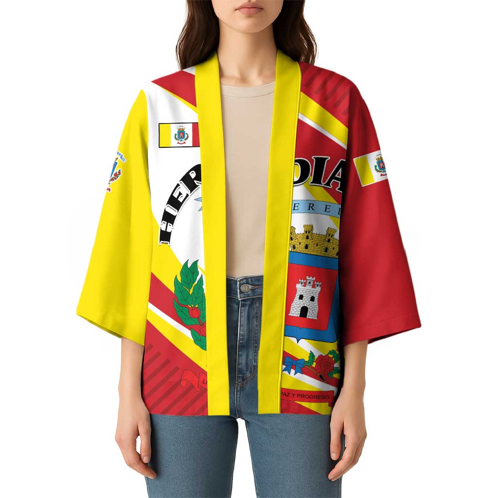 Personalized Costa Rica Heredia Province Kimono - Wonder Print Shop