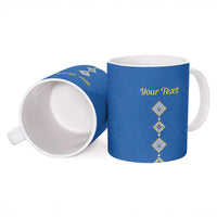 Personalised Ukrainian Tryzub Pattern Ceramic Mug