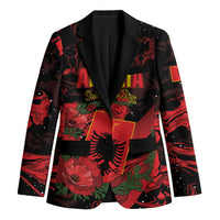 Personalised Albania Red Poppy Blazer Happy Independence Day