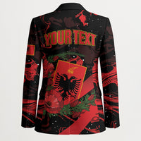 Personalised Albania Red Poppy Blazer Happy Independence Day