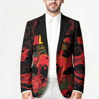 Personalised Albania Red Poppy Blazer Happy Independence Day