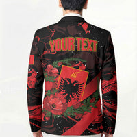 Personalised Albania Red Poppy Blazer Happy Independence Day