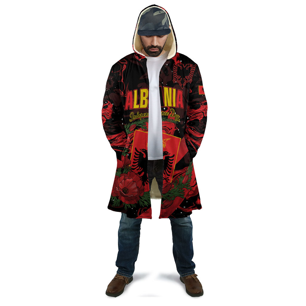 Personalised Albania Red Poppy Cloak Happy Independence Day