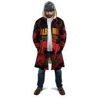 Personalised Albania Red Poppy Cloak Happy Independence Day