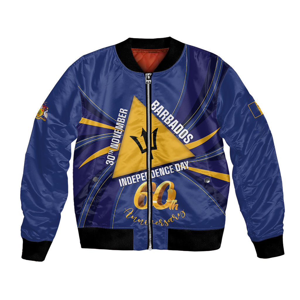 Barbados 60th Anniversary Bomber Jacket Happy Independence Day
