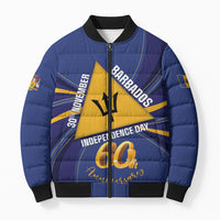 Barbados 60th Anniversary Bomber Puffer Jacket Happy Independence Day