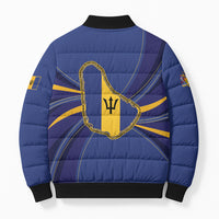 Barbados 60th Anniversary Bomber Puffer Jacket Happy Independence Day