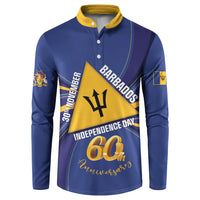 Barbados 60th Anniversary Button Sweatshirt Happy Independence Day