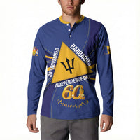 Barbados 60th Anniversary Button Sweatshirt Happy Independence Day