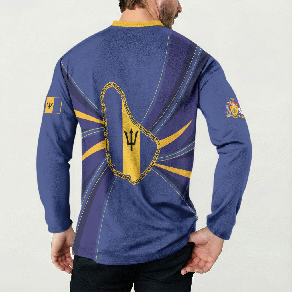 Barbados 60th Anniversary Button Sweatshirt Happy Independence Day