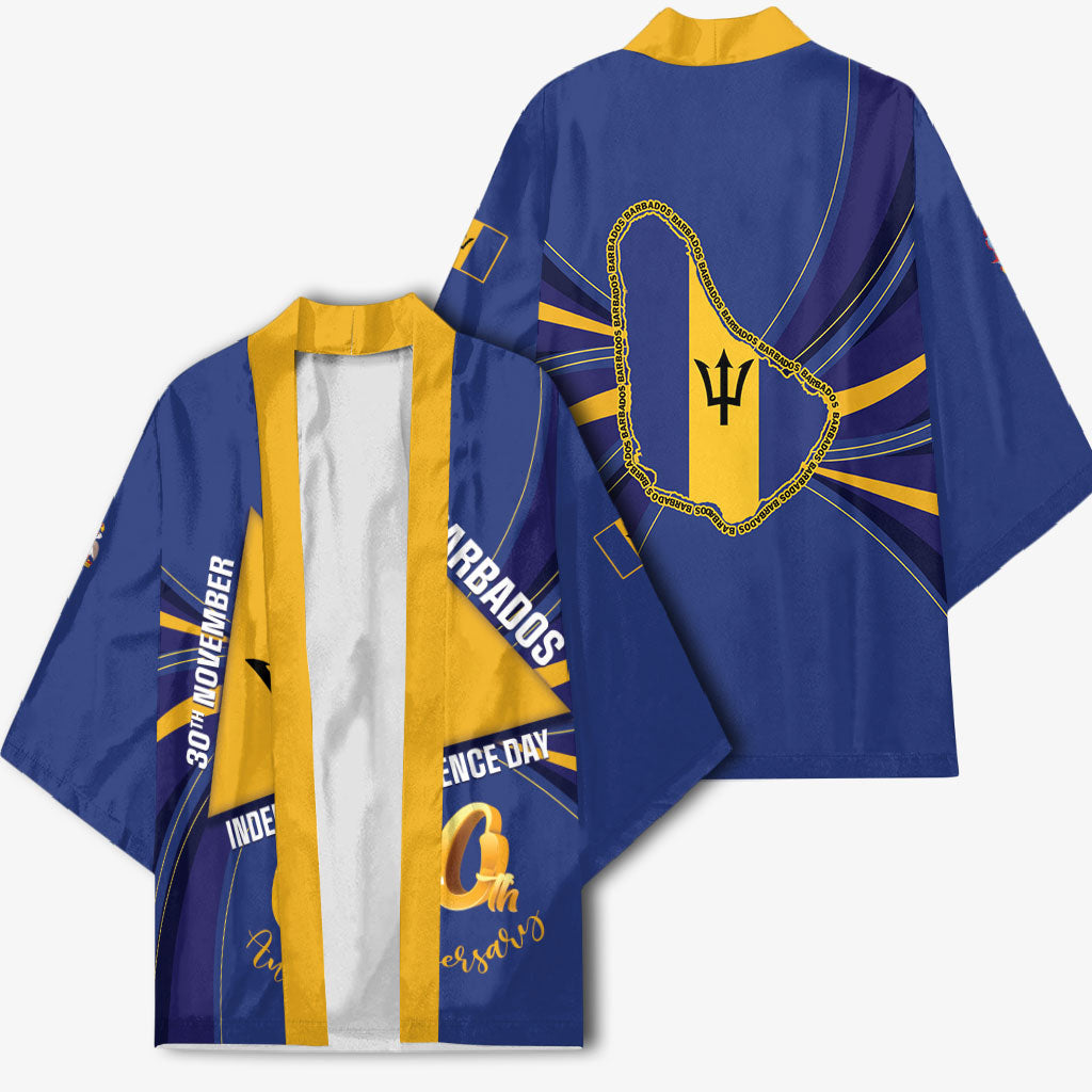 Barbados 60th Anniversary Kimono Happy Independence Day