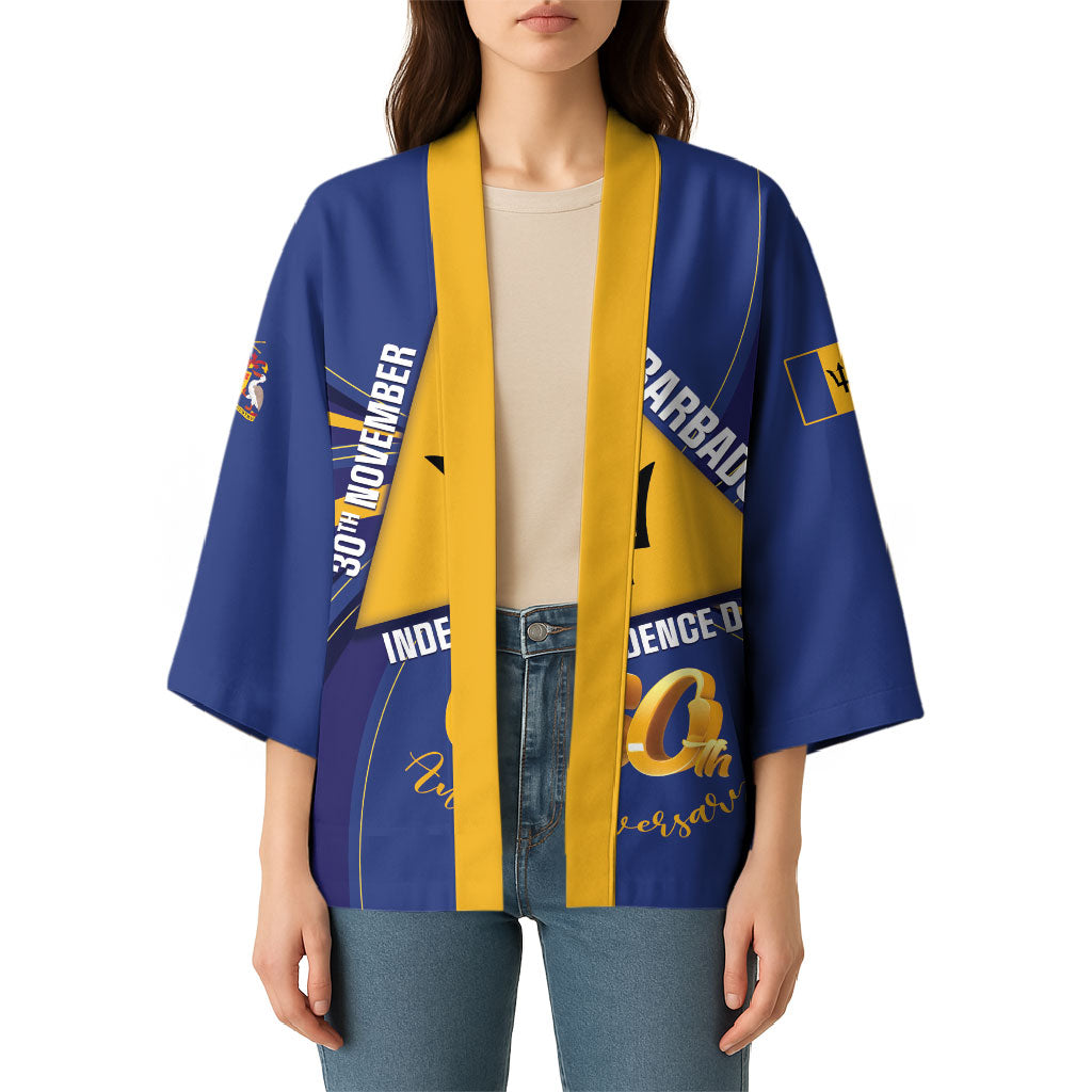 Barbados 60th Anniversary Kimono Happy Independence Day