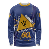 Barbados 60th Anniversary Long Sleeve Shirt Happy Independence Day