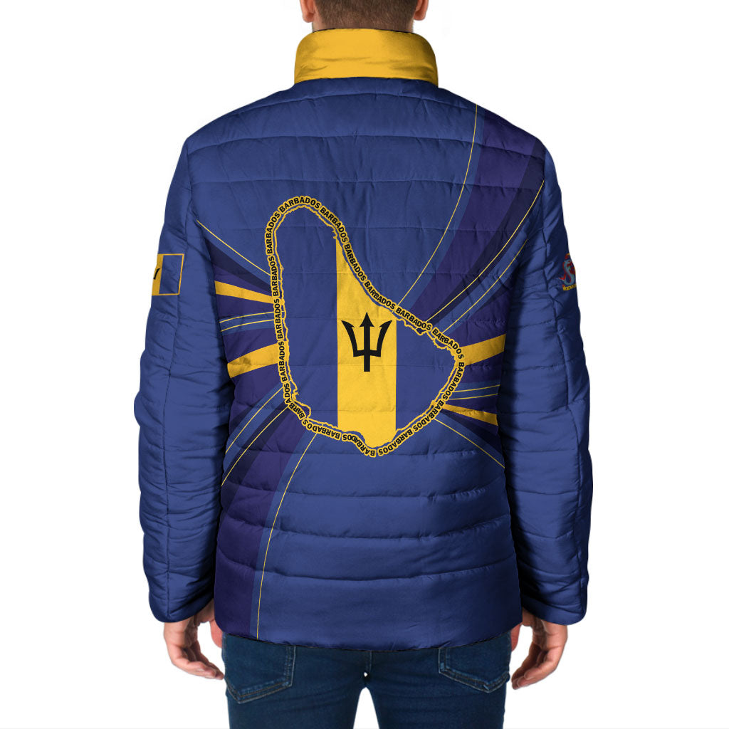 Barbados 60th Anniversary Padded Jacket Happy Independence Day