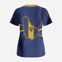 Barbados 60th Anniversary Scrub Top Happy Independence Day