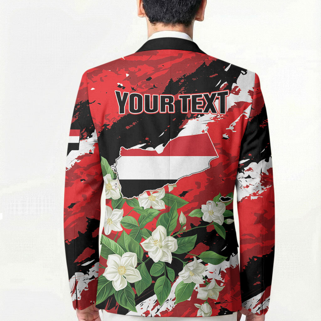 Personalized Yemen Jasmine Blazer Happy Independence Day