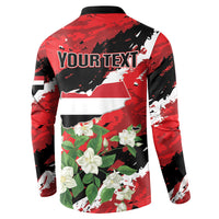 Personalized Yemen Jasmine Button Sweatshirt Happy Independence Day