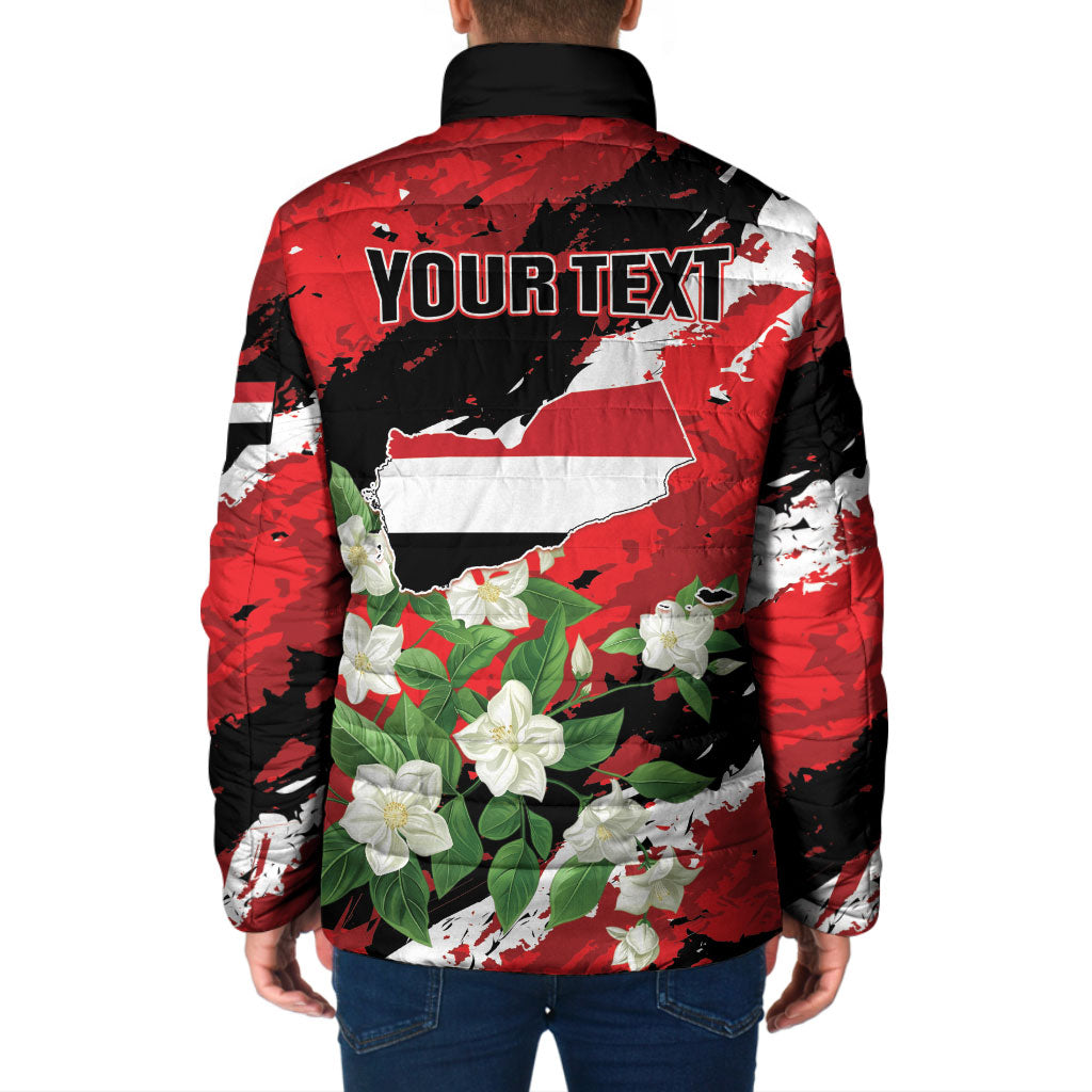 Personalized Yemen Jasmine Padded Jacket Happy Independence Day