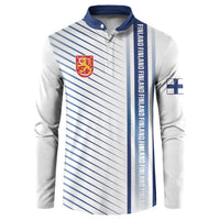 Personalized Finland 2026 Button Sweatshirt Happy Independence Day