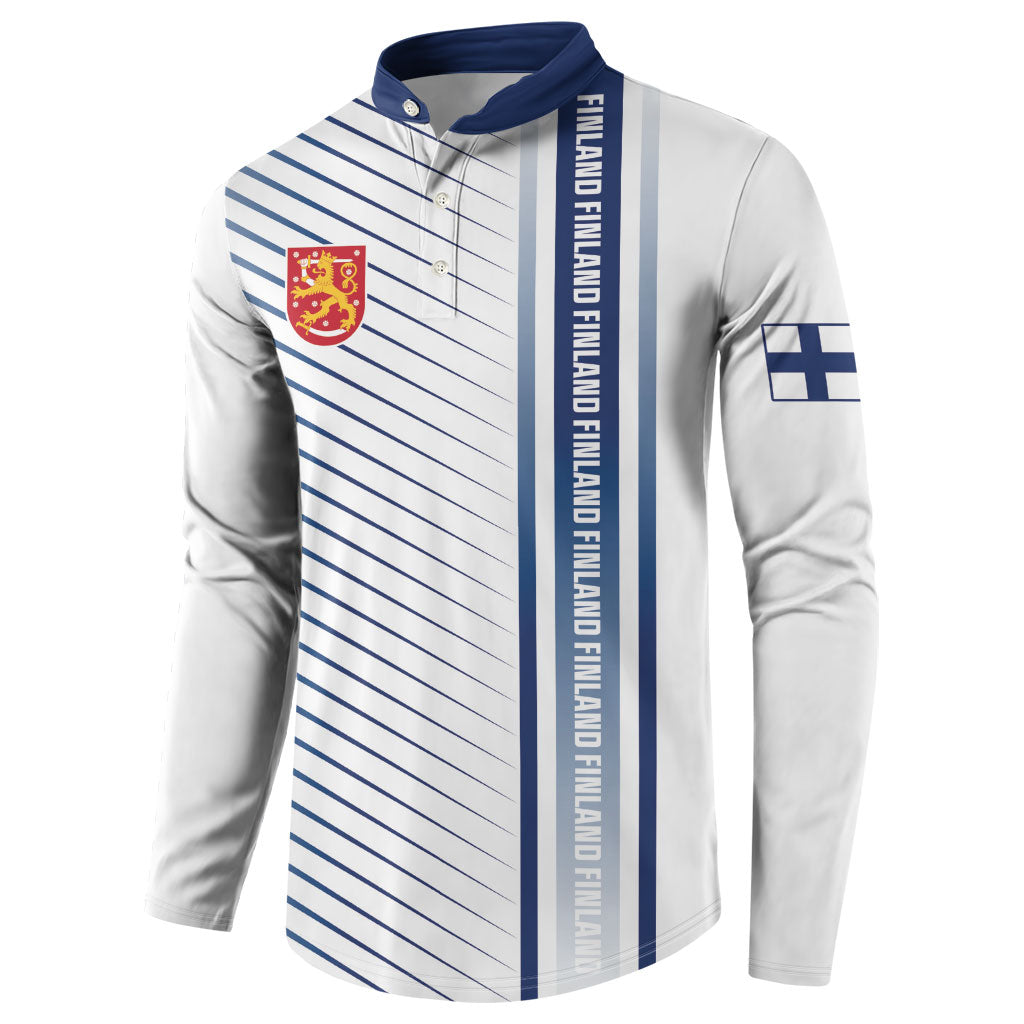 Personalized Finland 2026 Button Sweatshirt Happy Independence Day