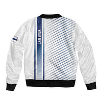 Personalized Finland 2026 Sleeve Zip Bomber Jacket Happy Independence Day