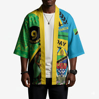 Personalized Tanzania African Pattern Kimono Happy Independence Day