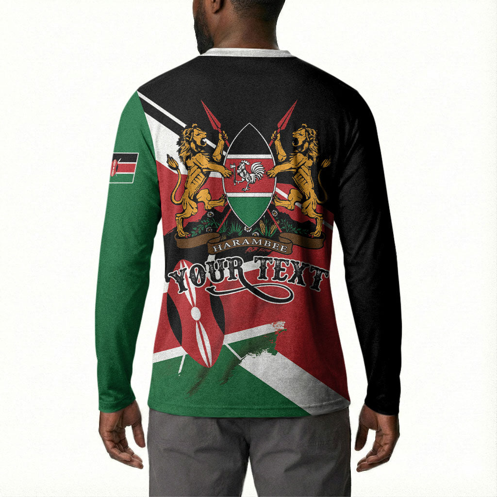 Personalized Kenya Button Sweatshirt Happy Jamhuri Day