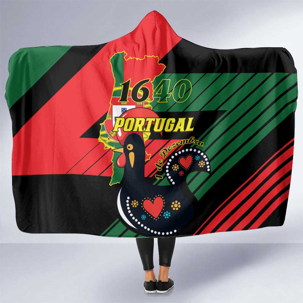 Personalized Portugal 1640 Hooded Blanket 1 De Dezembro Independence Day