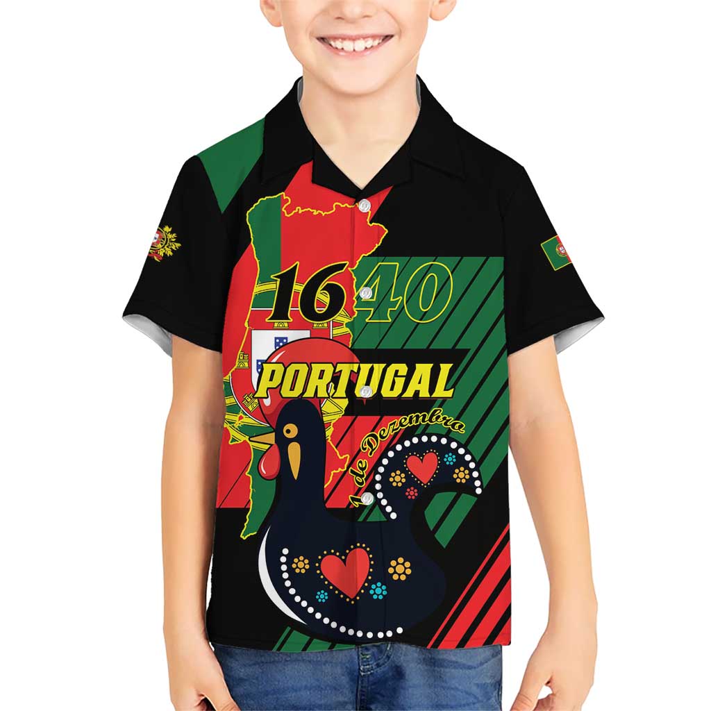 Personalized Portugal 1640 Kid Hawaiian Shirt 1 De Dezembro Independence Day - Wonder Print Shop