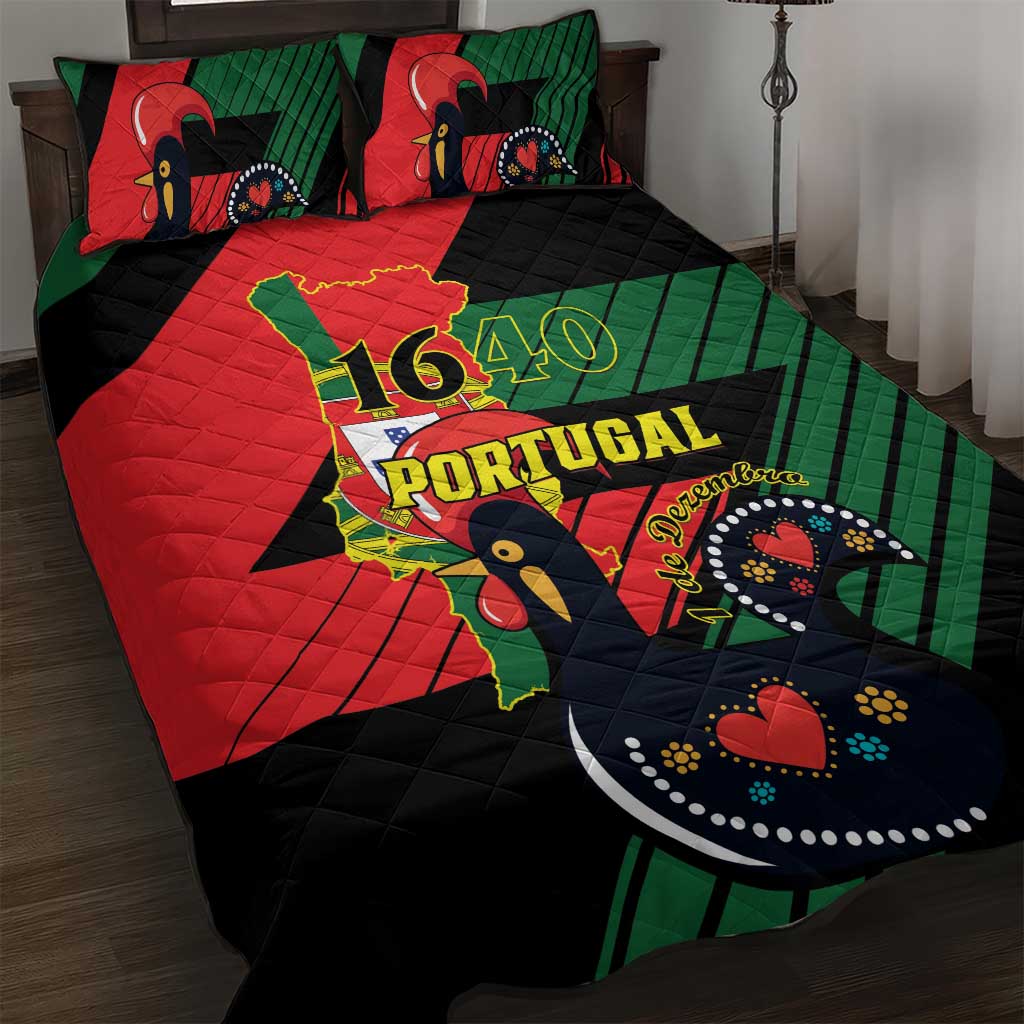 Personalized Portugal 1640 Quilt Bed Set 1 De Dezembro Independence Day - Wonder Print Shop