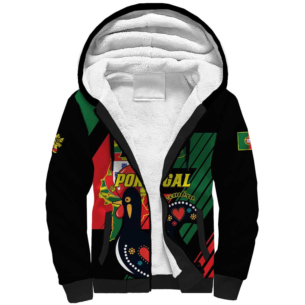 Personalized Portugal 1640 Sherpa Hoodie 1 De Dezembro Independence Day - Wonder Print Shop