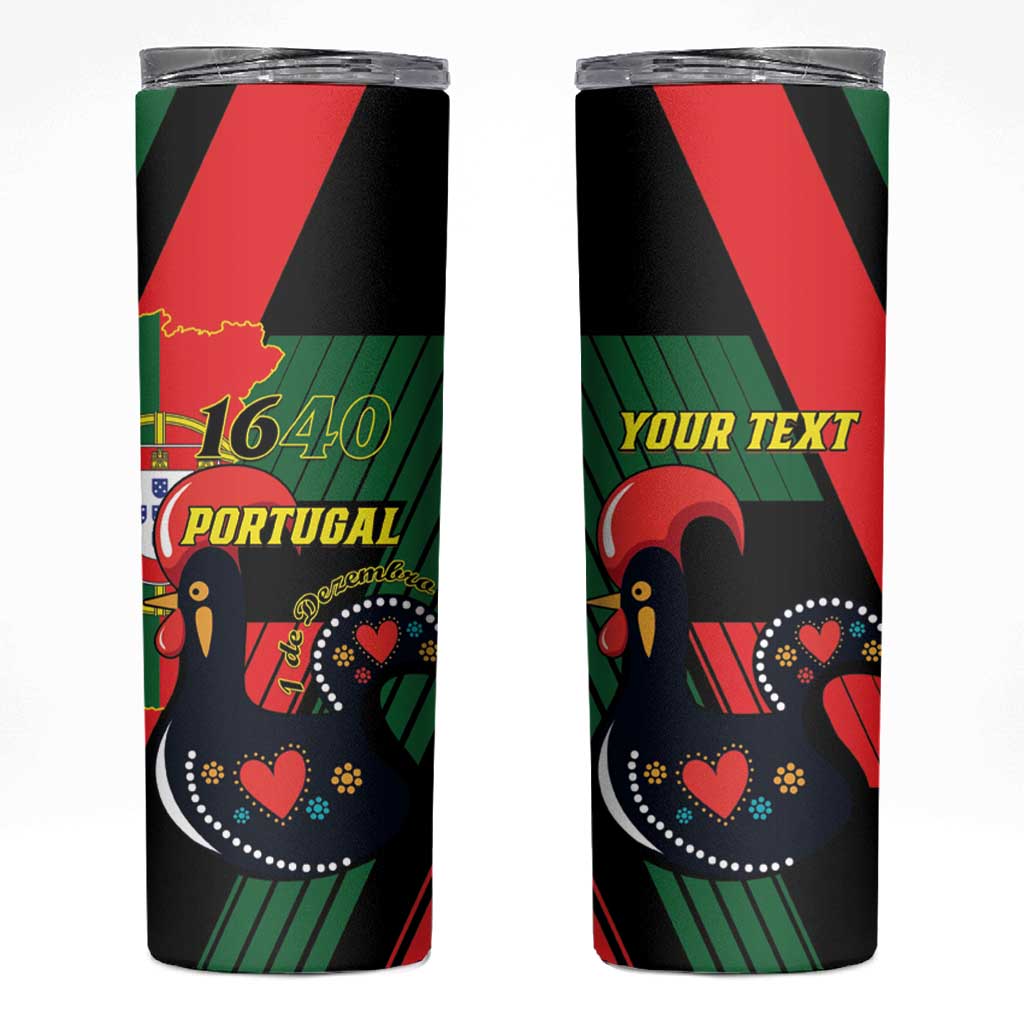 Personalized Portugal 1640 Skinny Tumbler 1 De Dezembro Independence Day - Wonder Print Shop