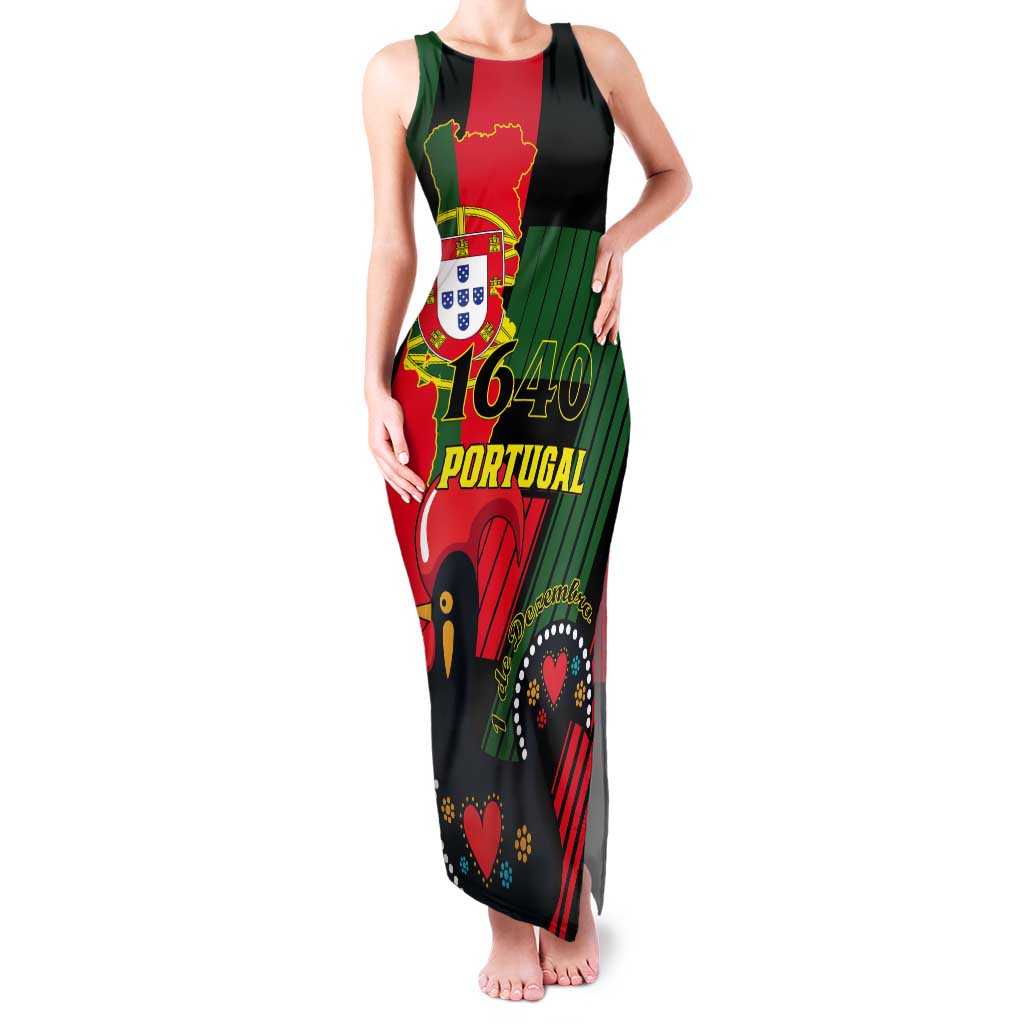 Personalized Portugal 1640 Tank Maxi Dress 1 De Dezembro Independence Day - Wonder Print Shop