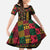 Kwanzaa African Pattern Family Matching Summer Maxi Dress and Hawaiian Shirt