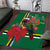 Dominica Christmas Coquette Bow Area Rug Sisserou Parrot Tropical Flower - Wonder Print Shop