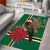 Dominica Christmas Coquette Bow Area Rug Sisserou Parrot Tropical Flower - Wonder Print Shop