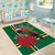 Dominica Christmas Coquette Bow Area Rug Sisserou Parrot Tropical Flower - Wonder Print Shop