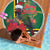 Dominica Christmas Coquette Bow Beach Blanket Sisserou Parrot Tropical Flower - Wonder Print Shop