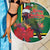 Dominica Christmas Coquette Bow Beach Blanket Sisserou Parrot Tropical Flower - Wonder Print Shop