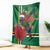 Dominica Christmas Coquette Bow Blanket Sisserou Parrot Tropical Flower