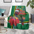 Dominica Christmas Coquette Bow Blanket Sisserou Parrot Tropical Flower