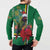 Dominica Christmas Coquette Bow Button Sweatshirt Sisserou Parrot Tropical Flower - Wonder Print Shop