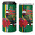 Dominica Christmas Coquette Bow 4 in 1 Can Cooler Tumbler Sisserou Parrot Tropical Flower - Wonder Print Shop