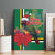 Dominica Christmas Coquette Bow Canvas Wall Art Sisserou Parrot Tropical Flower - Wonder Print Shop